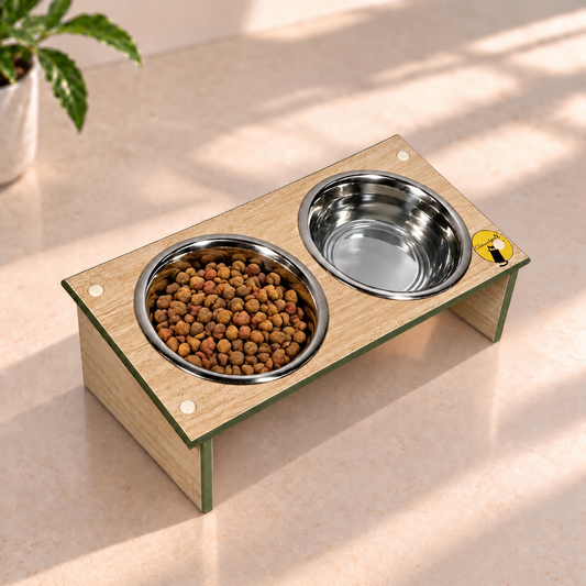 The Duo | Double Elevated Bowl Stand