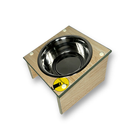 Basic Pet Feeding Bowl Stand - Single Bowl, 500ml