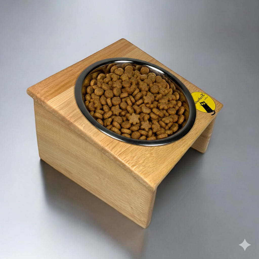 Premium Feeding Bowl Stand - Single 400 Ml