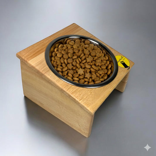 Premium Feeding Bowl Stand - Single 400 Ml